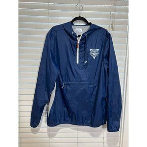 Chubbies Mens Navy Blue‎ Half Zip Windbreaker Anorak Jacket Large Mesh